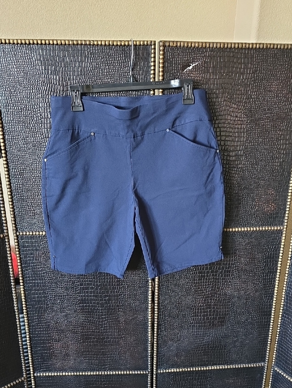 INC International Concepts Navy Pull-On Bike Shorts